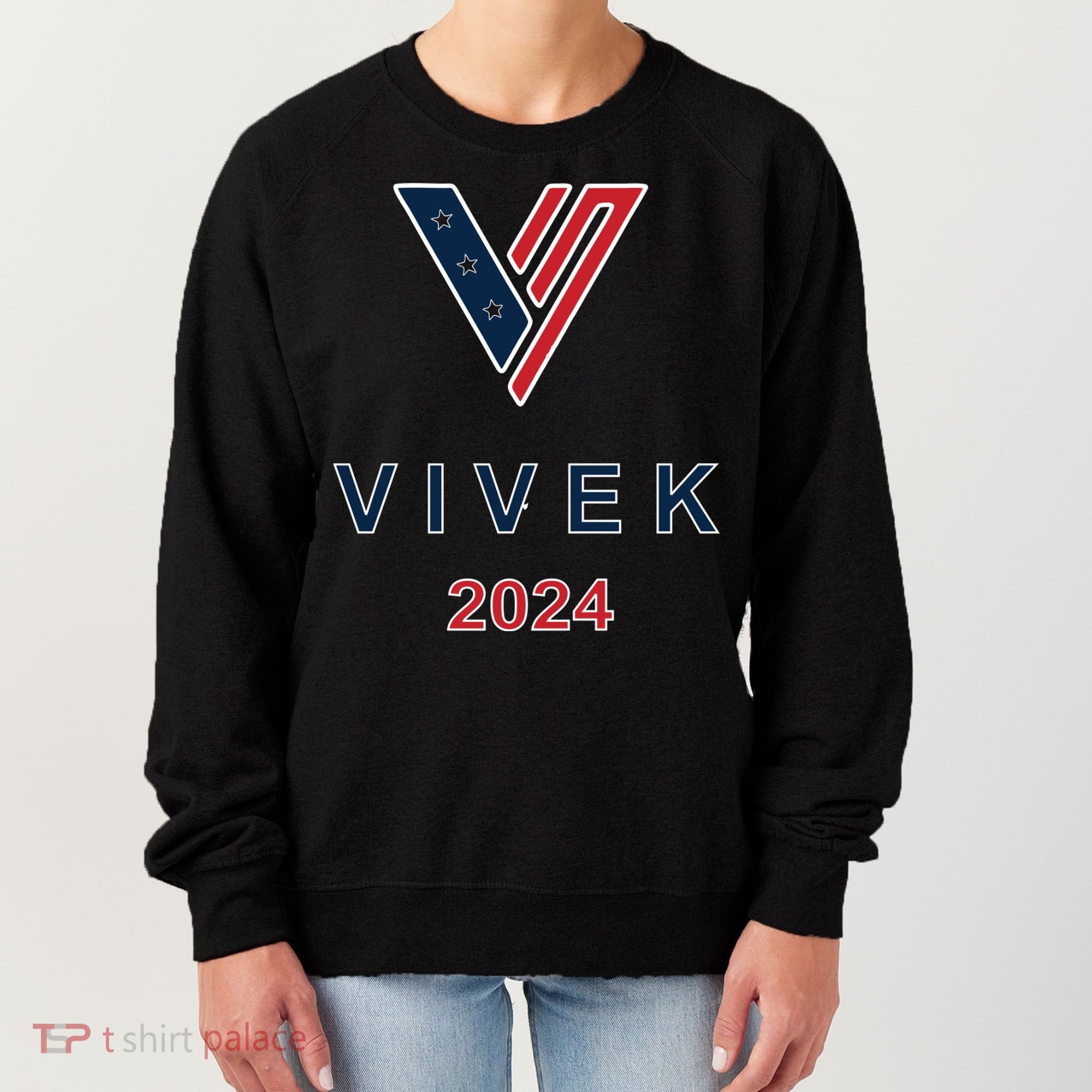 Vivek 2024 Pocket Print Logo Women's Sweatshirt