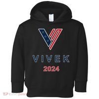 Vivek 2024 Pocket Print Logo Toddler Hoodie thumb 0