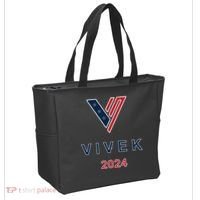 Vivek 2024 Pocket Print Logo Tote Bag thumb 2