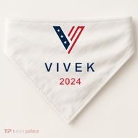 Vivek 2024 Pocket Print Logo USA-Made Doggie Bandana thumb 0