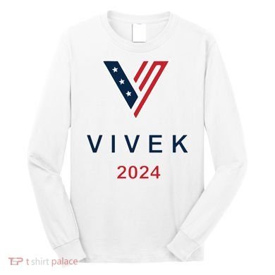 Vivek 2024 Pocket Print Logo Long Sleeve Shirt