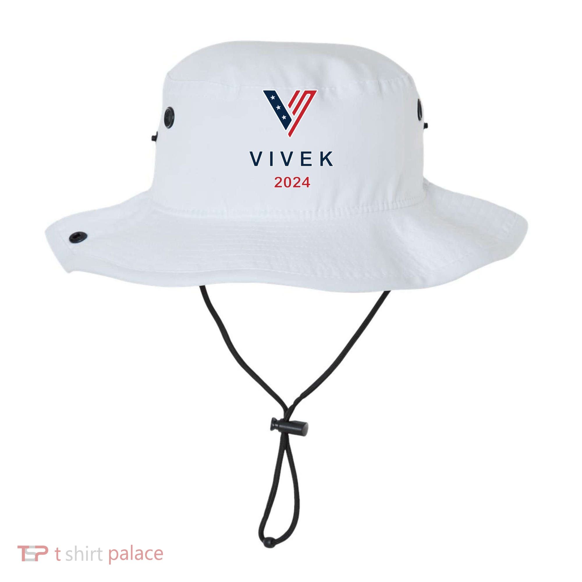 Vivek 2024 Pocket Print Logo Bucket Hat