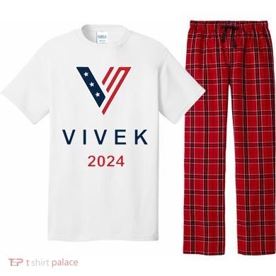Vivek 2024 Pocket Print Logo Pajama Set