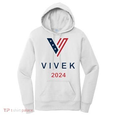 Vivek 2024 Pocket Print Logo Women's Hoodie