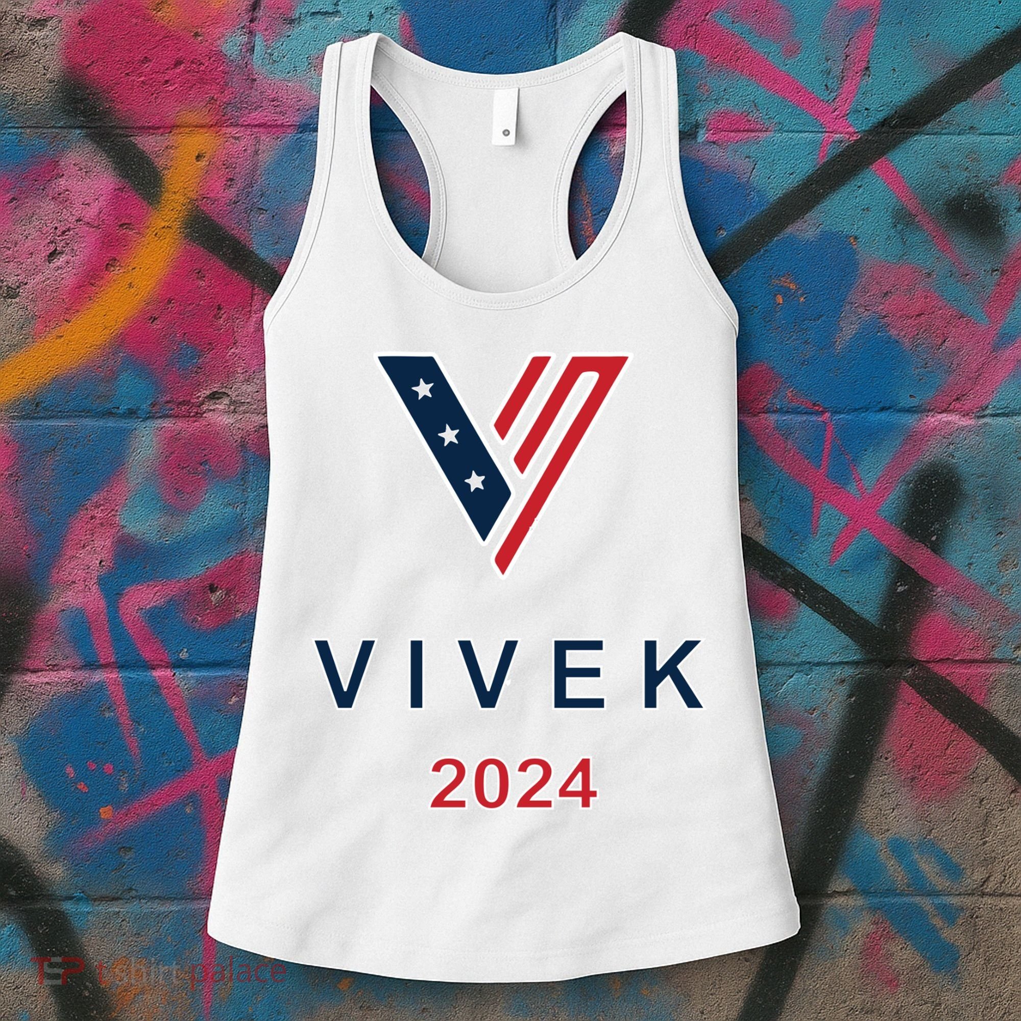 Vivek 2024 Pocket Print Logo Women's Tank Top