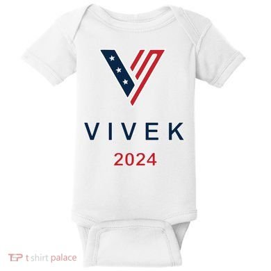 Vivek 2024 Pocket Print Logo Baby Bodysuit