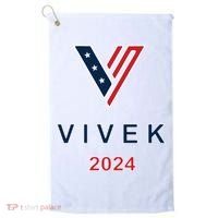 Vivek 2024 Pocket Print Logo Golf Towel thumb 0