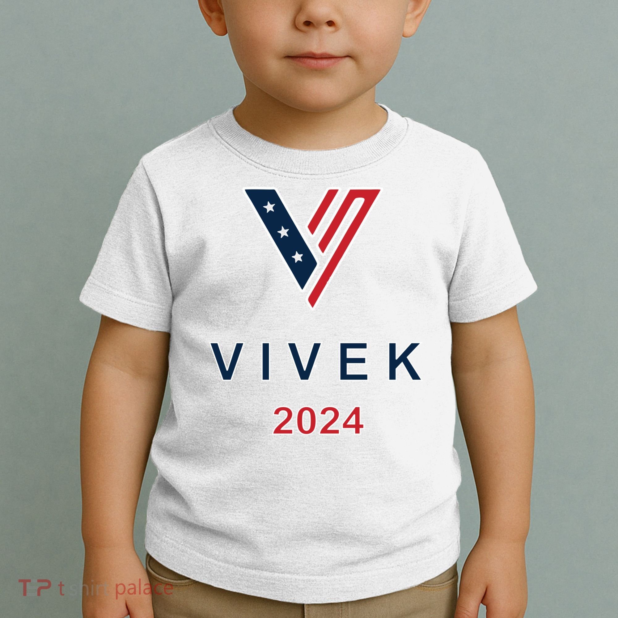 Vivek 2024 Pocket Print Logo Toddler T-Shirt