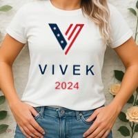 Vivek 2024 Pocket Print Logo Women's T-Shirt thumb 2