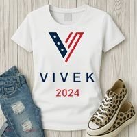 Vivek 2024 Pocket Print Logo Women's T-Shirt thumb 3