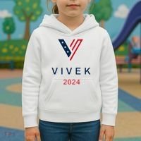 Vivek 2024 Pocket Print Logo Kids Hoodie thumb 3