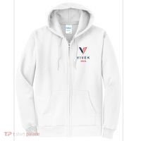 Vivek 2024 Pocket Print Logo Full Zip Hoodie thumb 0