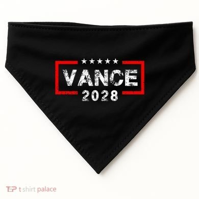 Vance 2028 President Election Campaign Us Flag USA-Made Doggie Bandana