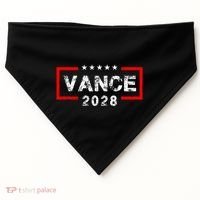Vance 2028 President Election Campaign Us Flag USA-Made Doggie Bandana thumb 0