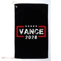 Vance 2028 President Election Campaign Us Flag Golf Towel thumb 0