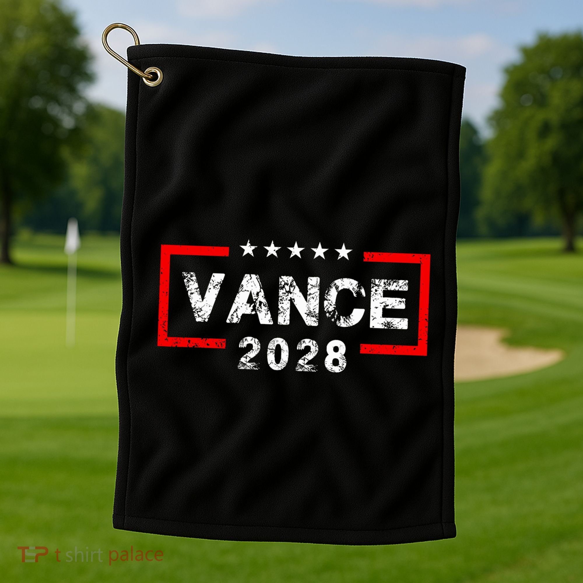 Vance 2028 President Election Campaign Us Flag Golf Towel