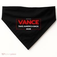 Vance 2028 President Us Flag USA-Made Doggie Bandana thumb 0