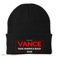 Vance 2028 President Us Flag Beanie thumb 0