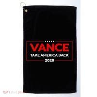 Vance 2028 President Us Flag Golf Towel thumb 0