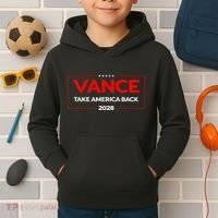 Vance 2028 President Us Flag Kids Hoodie thumb 2