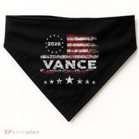 Vance 2028 President Us Flag USA-Made Doggie Bandana thumb 0