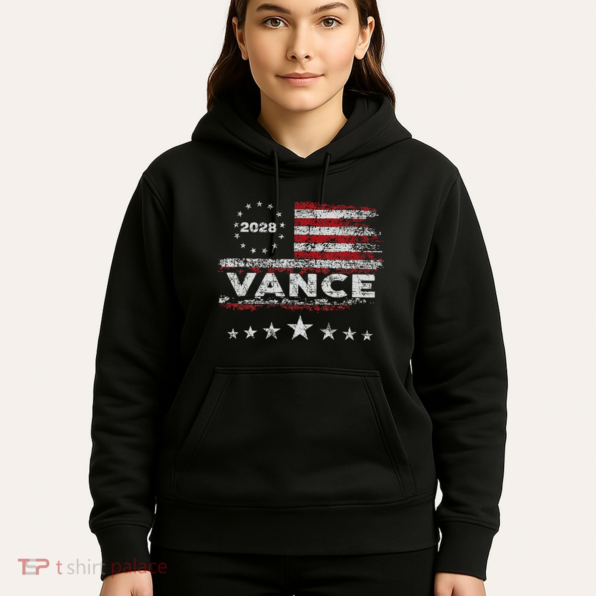 Vance 2028 President Us Flag Hoodie