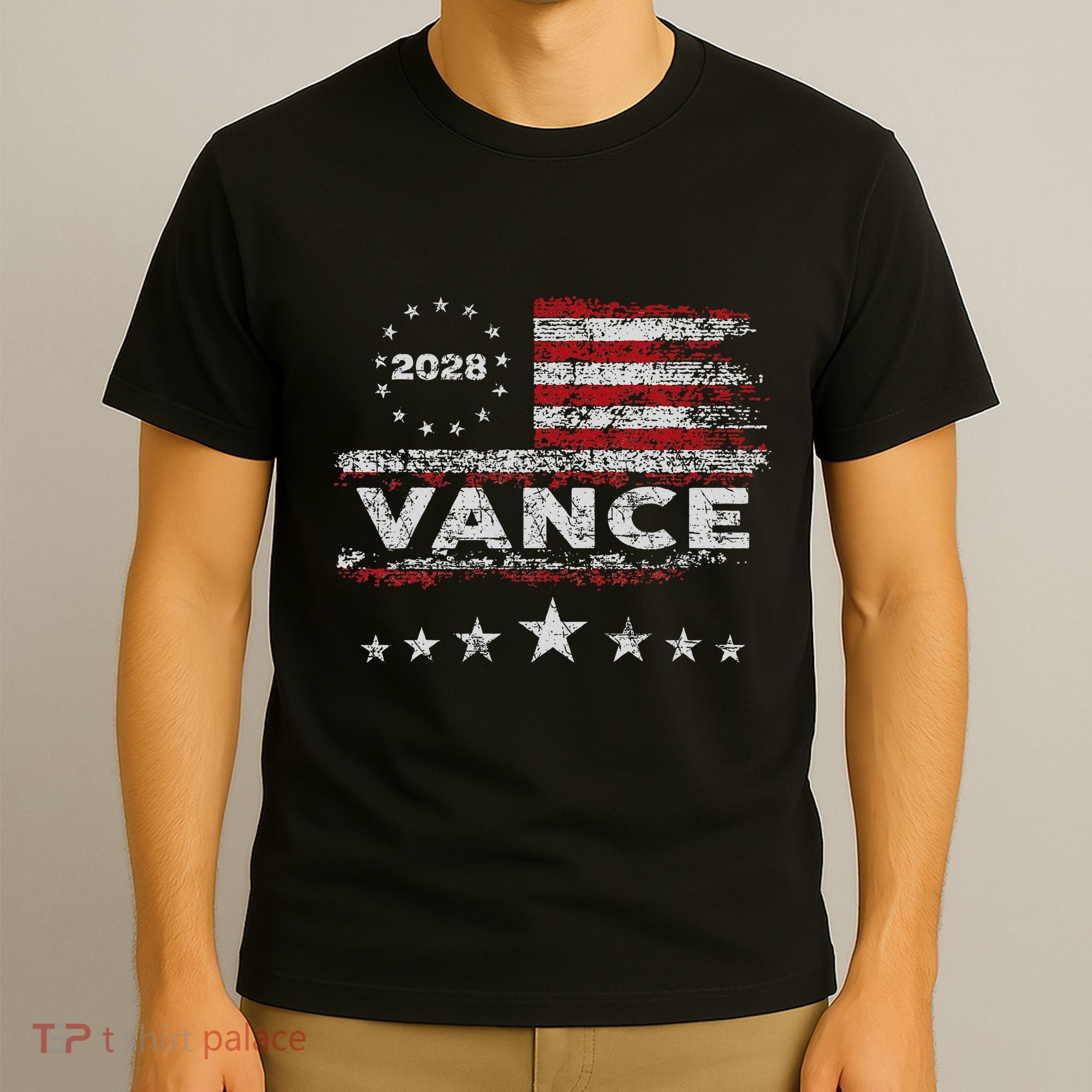 Vance 2028 President Us Flag T-Shirt