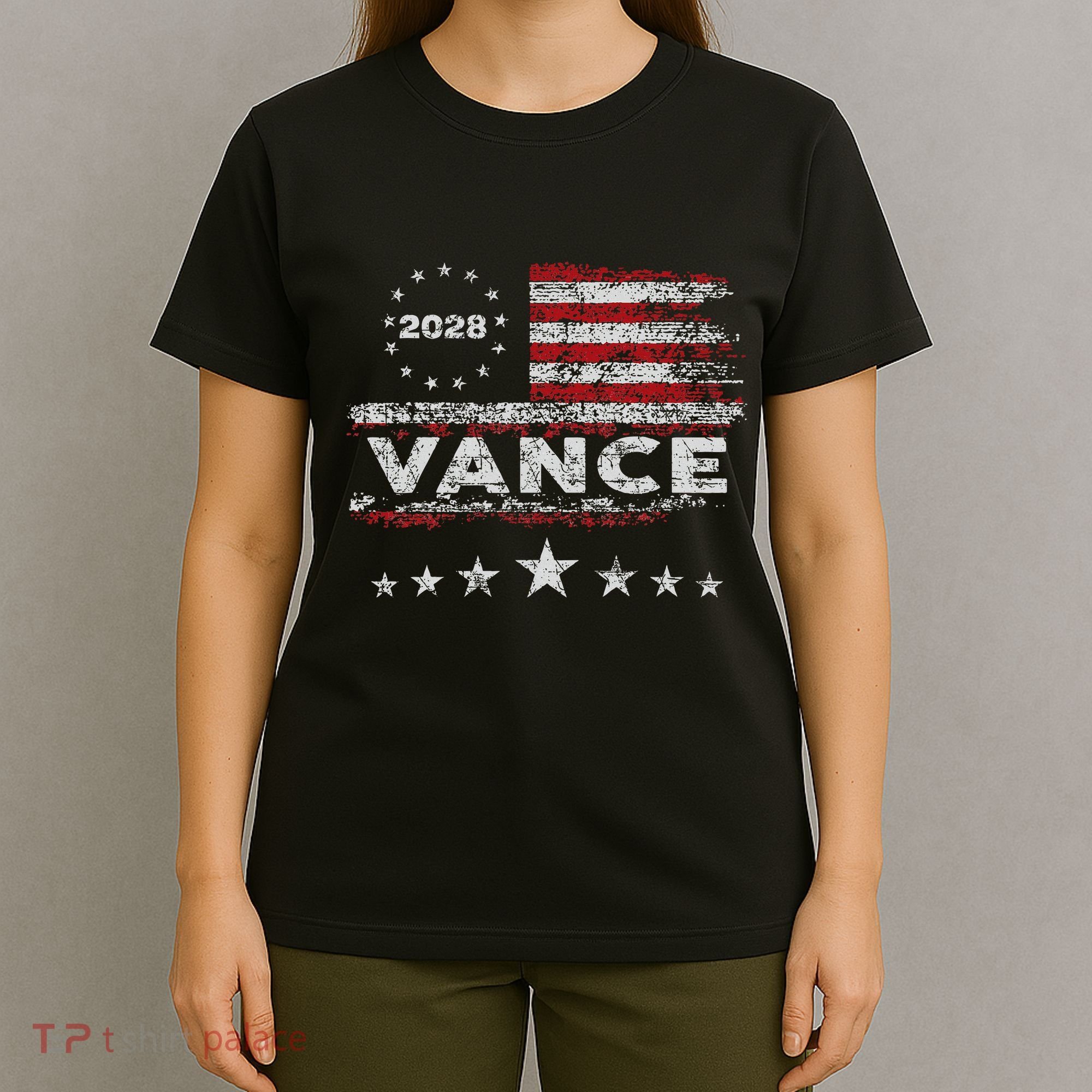 Vance 2028 President Us Flag T-Shirt