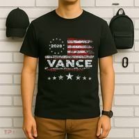 Vance 2028 President Us Flag T-Shirt thumb 6