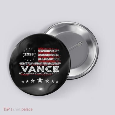 Vance 2028 President Us Flag Button