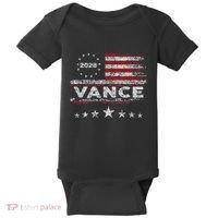 Vance 2028 President Us Flag Baby Bodysuit thumb 0