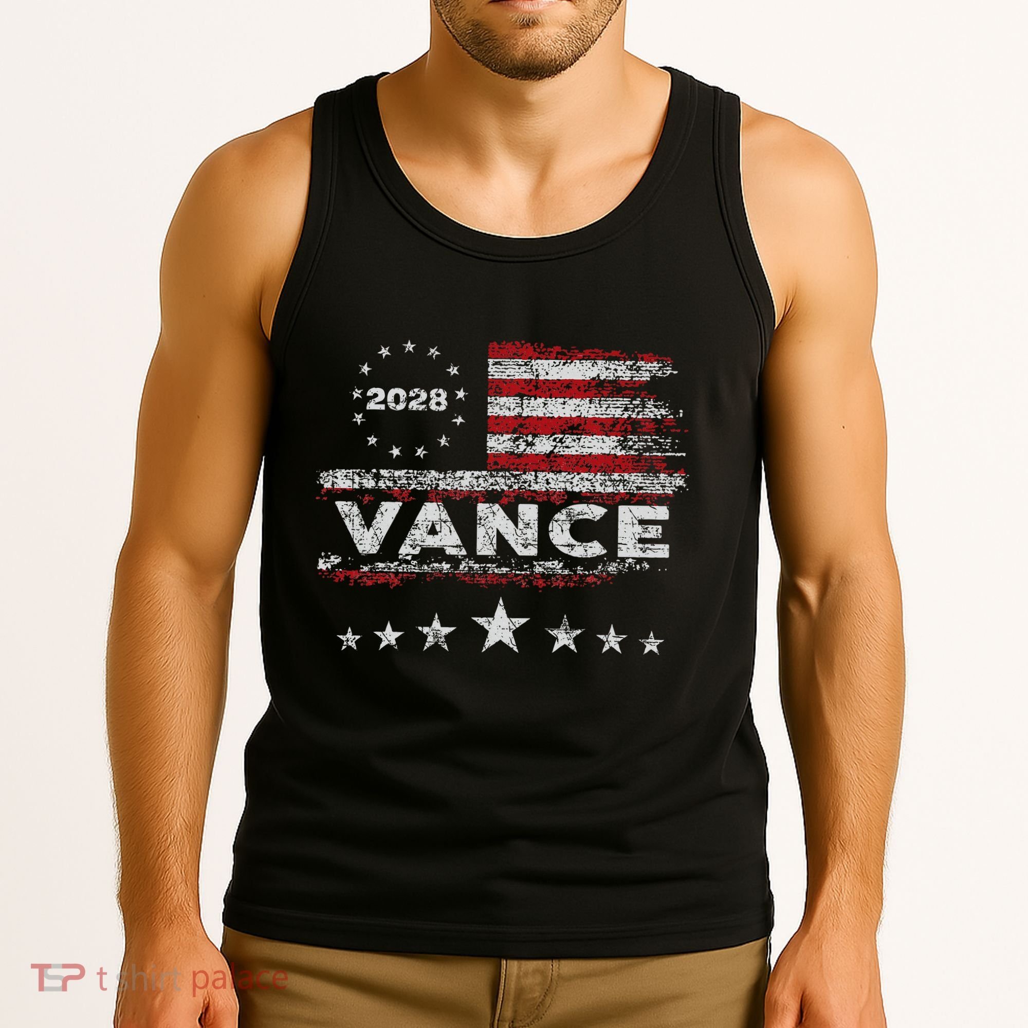 Vance 2028 President Us Flag Tank Top