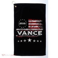 Vance 2028 President Us Flag Golf Towel thumb 0