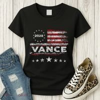 Vance 2028 President Us Flag Women's T-Shirt thumb 3