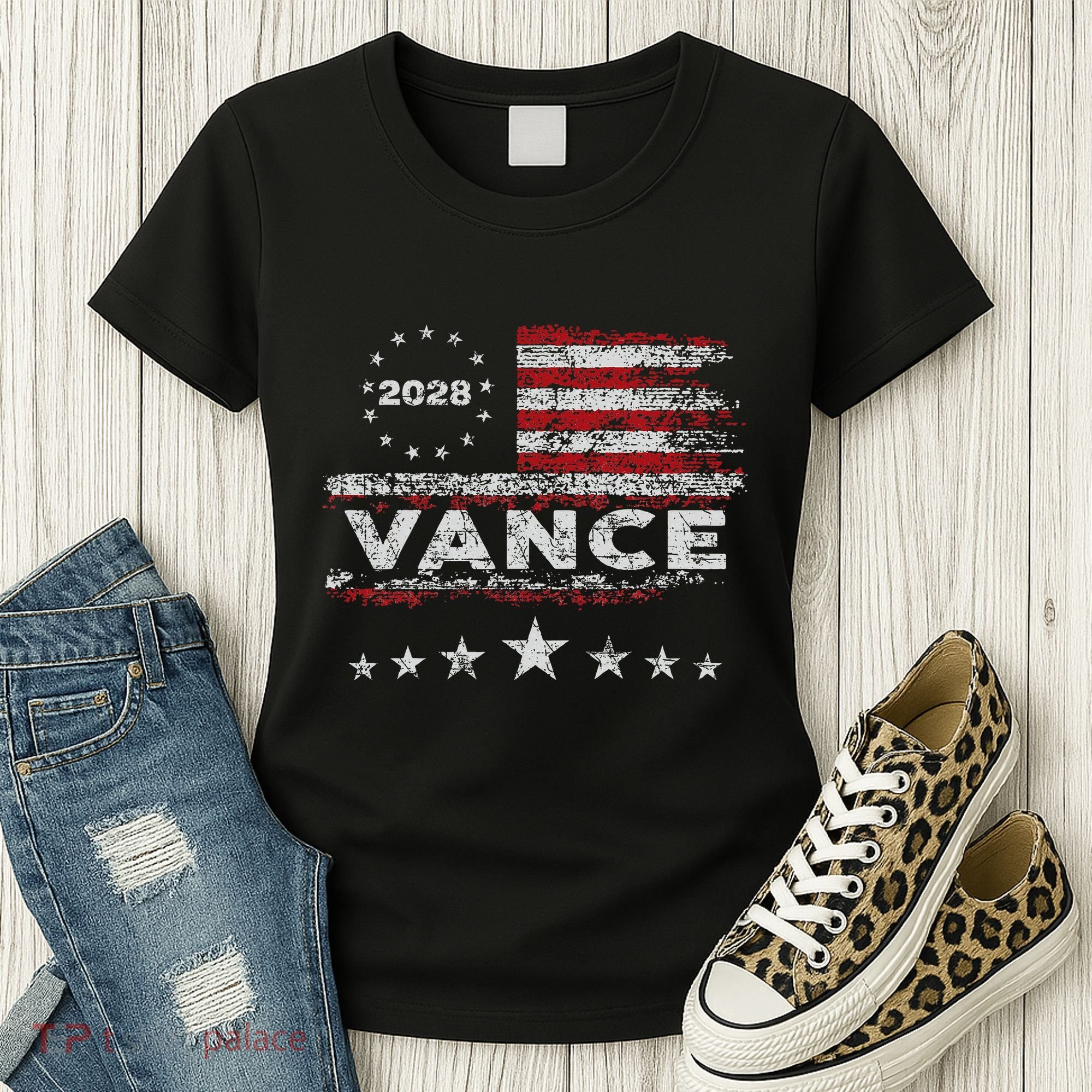 Vance 2028 President Us Flag Women's T-Shirt