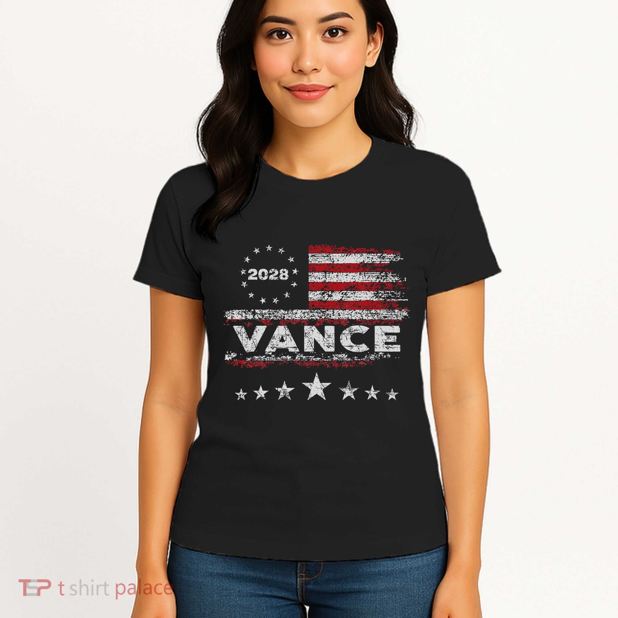Vance 2028 President Us Flag Women's T-Shirt