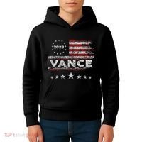 Vance 2028 President Us Flag Kids Hoodie thumb 4