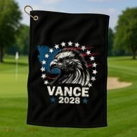 Vance 2028 President Us Flag Election Campaign 28 Golf Towel thumb 1