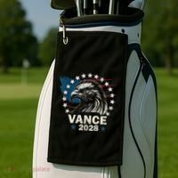 Vance 2028 President Us Flag Election Campaign 28 Golf Towel thumb 2
