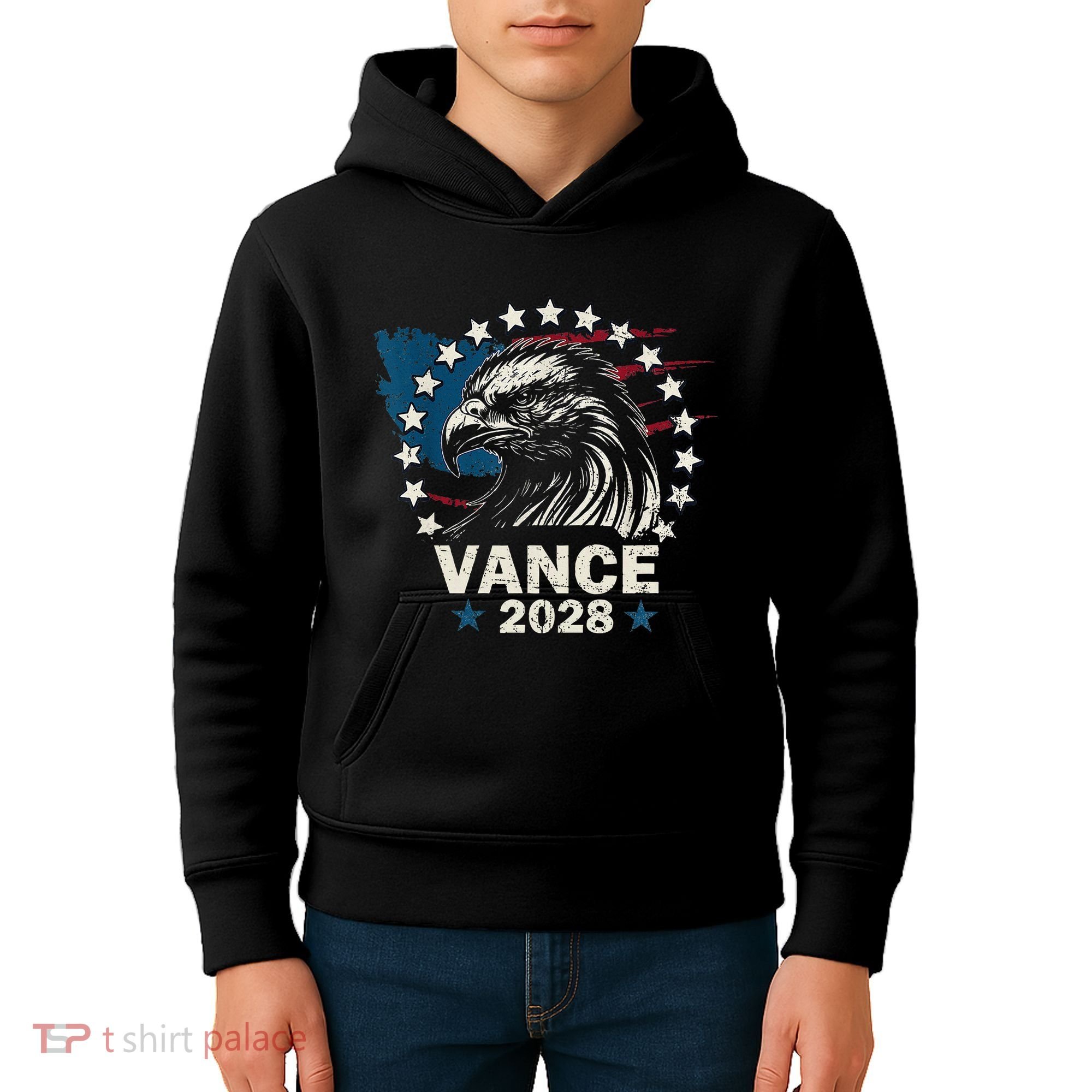 Vance 2028 President Us Flag Election Campaign 28 Kids Hoodie