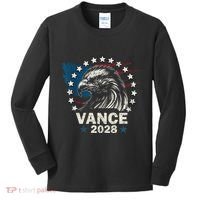 Vance 2028 President Us Flag Election Campaign 28 Kids Long Sleeve Shirt thumb 0