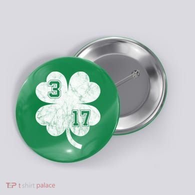 Vintage 317 Irish Clover Button