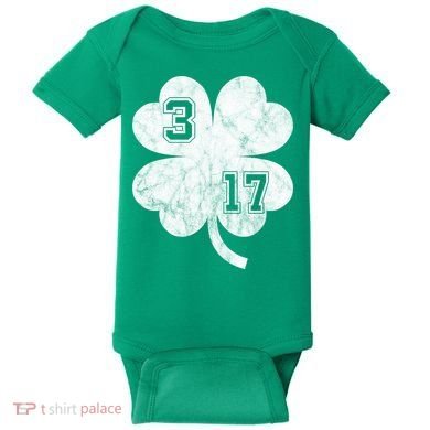Vintage 317 Irish Clover Baby Bodysuit
