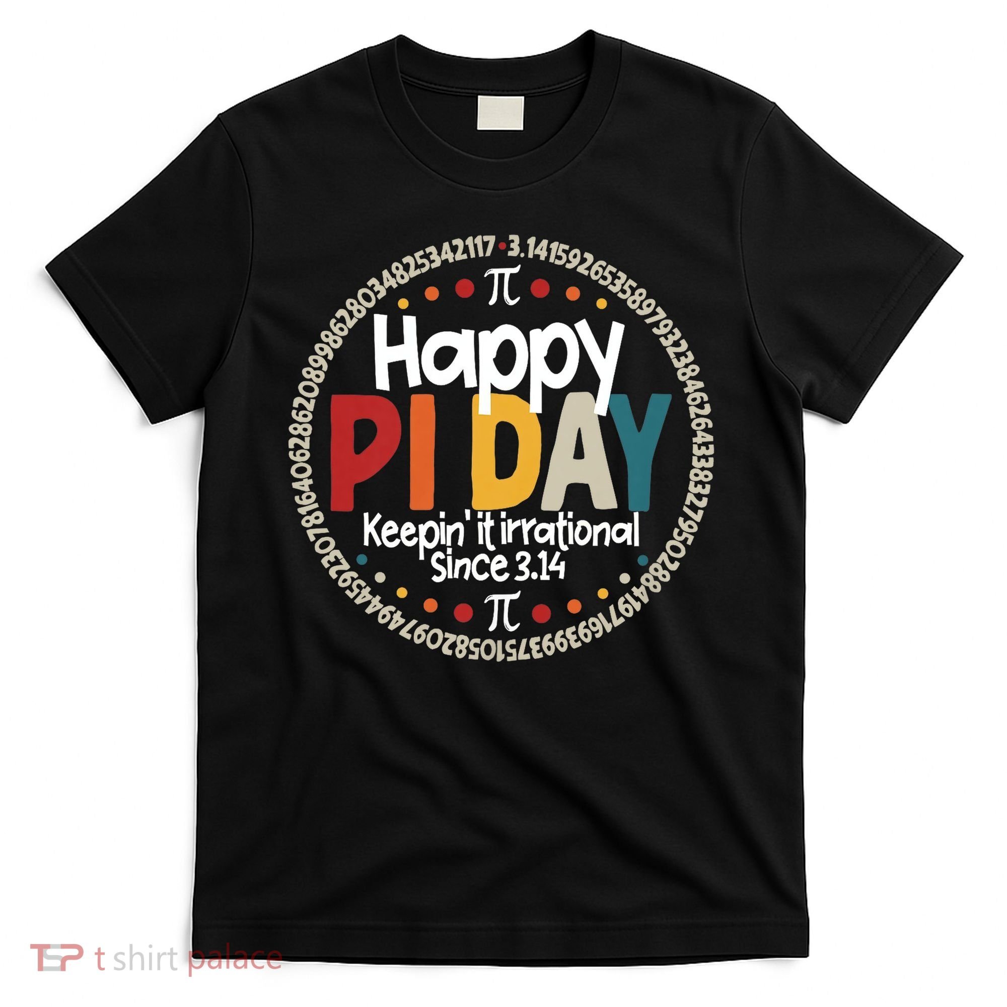 Vintage 3.14 Pi Digits Happy Pi Day T-Shirt