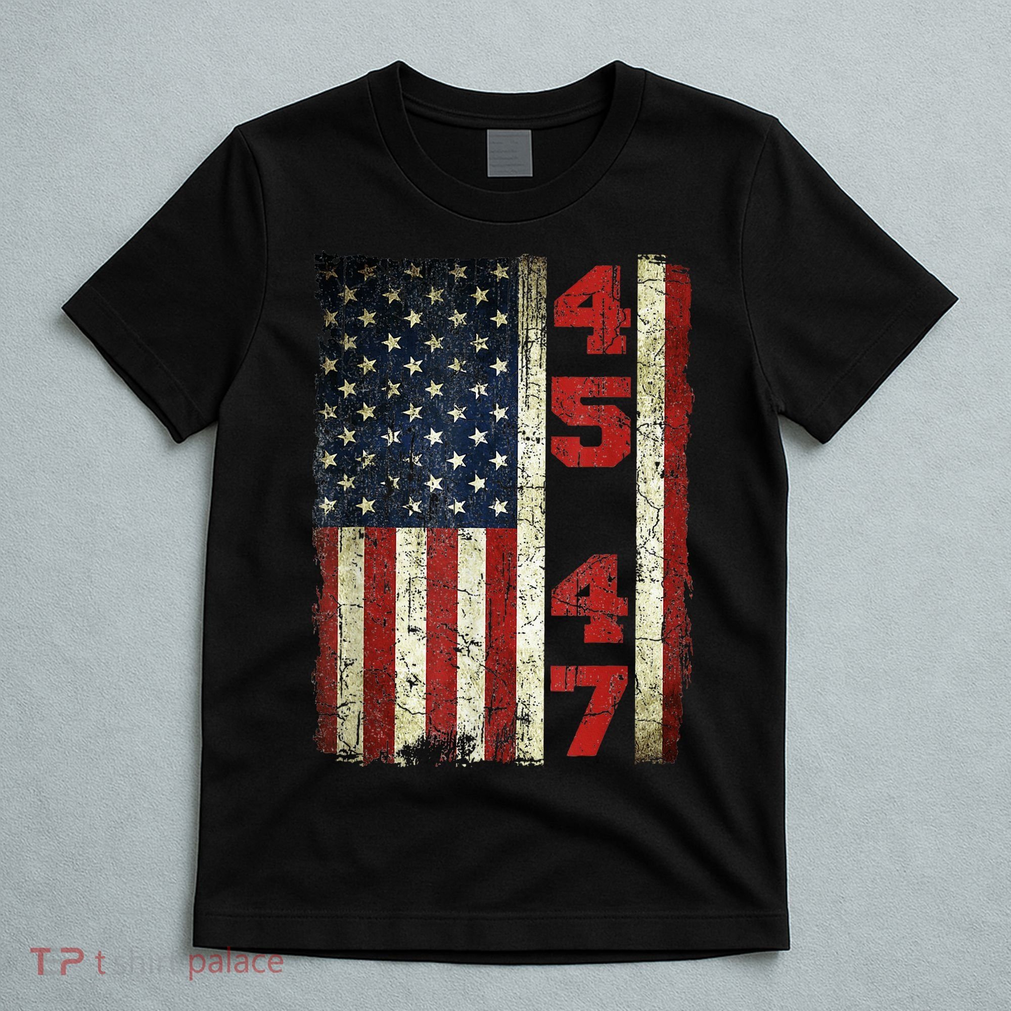 Vintage 45 47 America Flag T-Shirt