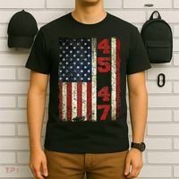 Vintage 45 47 America Flag T-Shirt thumb 6