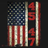 Vintage 45 47 America Flag T-Shirt thumb 7