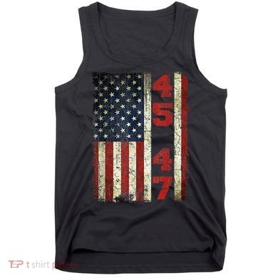 Vintage 45 47 America Flag Tank Top