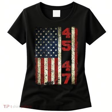 Vintage 45 47 America Flag Women's T-Shirt
