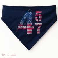 Voted 45 47 Trump 2024 Wins 47th President Winner Vance Won USA-Made Doggie Bandana thumb 0